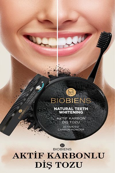 Biobiens Active Carat Tooth Cleaning Powder