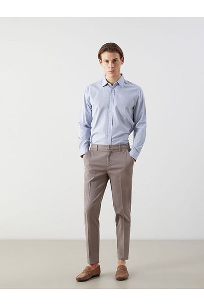 LC Waikiki Regular Fit Long Sleeve Poplin Men's Shirt