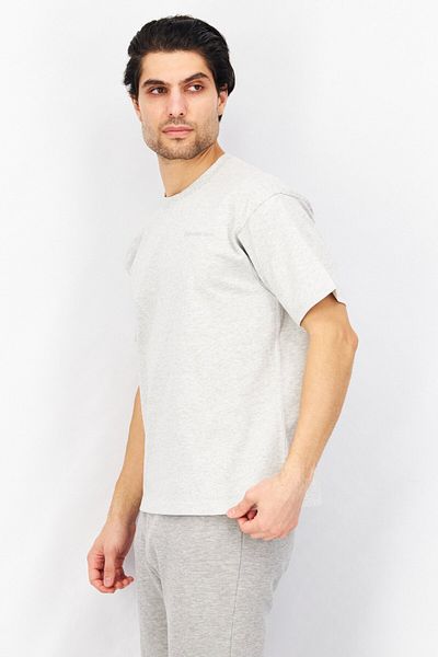 adidas Men Sportswear Fit Short Sleeve Embroidered Outdoor T Shirt, Grey