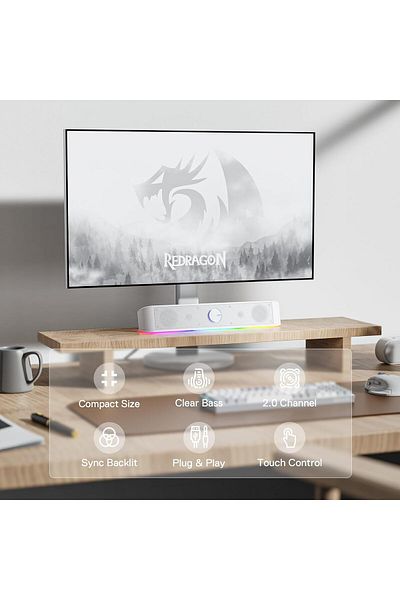 REDRAGON مكبر صوت سطح المكتب Redragon GS560 RGB (قناتان)