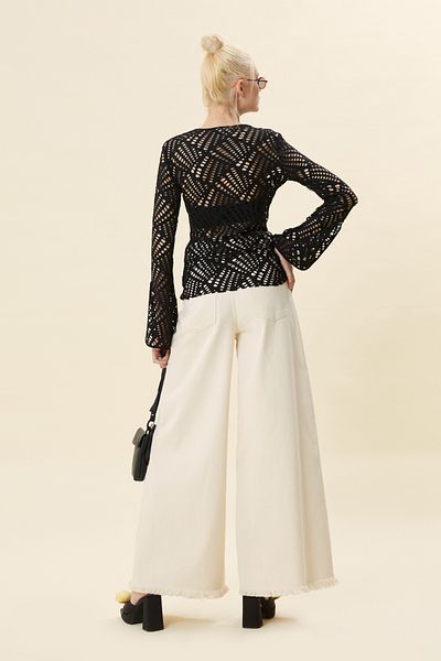 VERDA Lace Blouse with Long Sleeves