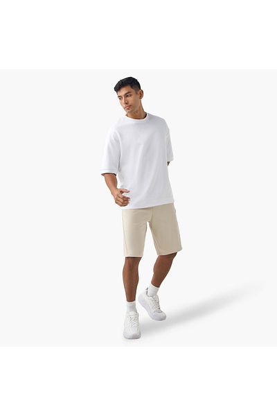 Adot Panelled Performance Shorts With Drawstring Closure And Pockets