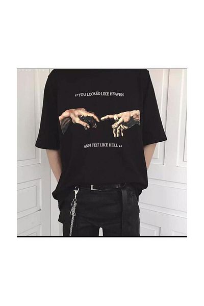 Köstebek Unisex T-shirt - Art 'You Looked Like Heaven I Felt Like Hell'
