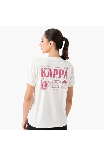 Kappa Graphic Print T-shirt With Crew Neck And Short Sleeves