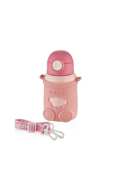 Shotay Pink Happy Everyday Steel Thermos 480ml Flask