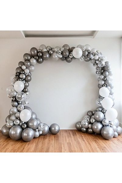 Balon Silver Elegance Chain Balloon Set