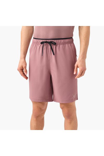 Adot Solid Shorts With Drawstring Closure And Pockets