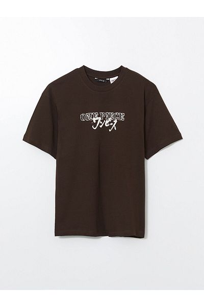 LC Waikiki Ανδρικό μπλουζάκι XSIDE Crew Neck με στάμπα χτενισμένο βαμβακερό