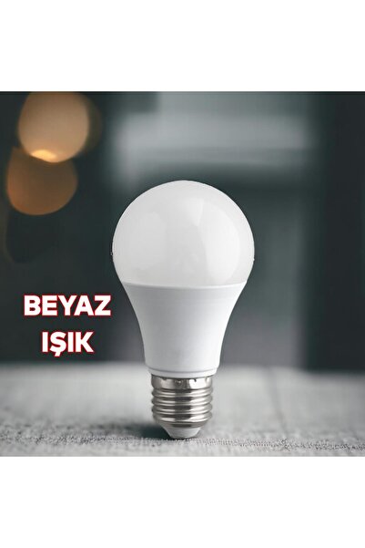 Badem10 Tasarruflu Ampul 18 W Led Lamba Beyaz E27 Duy 1760 Lümen Uzun Ömürlü  220 Volt Elektrik 1 Adet