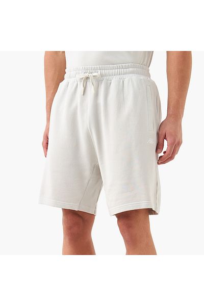 Kappa Textured Shorts with Drawstring Closure and Pockets