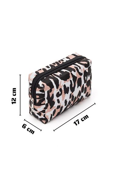 NS reliable Geantă de machiaj zilnic Chicclutch - Design elegant și compact - Model leopard