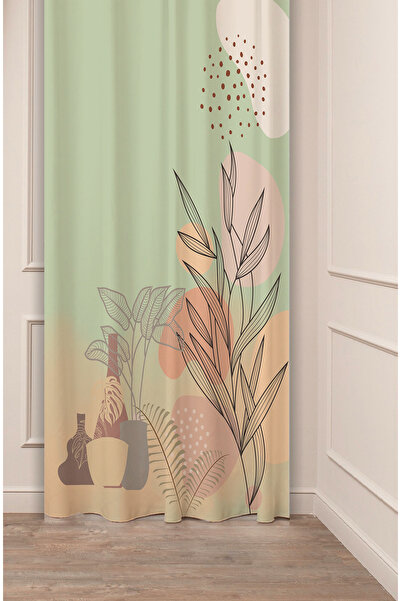 GREENDECOR Vază cu flori Frunze verde cu model boem Design special Digital cu...