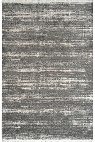 ATLAS HALI Estefan EU05B Antrasit Krem Akrilik Yumuşak Silinebilir Leke Tutmaz Halı