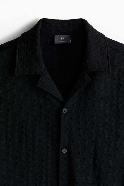 H&M Loose Fit Textured resort shirt