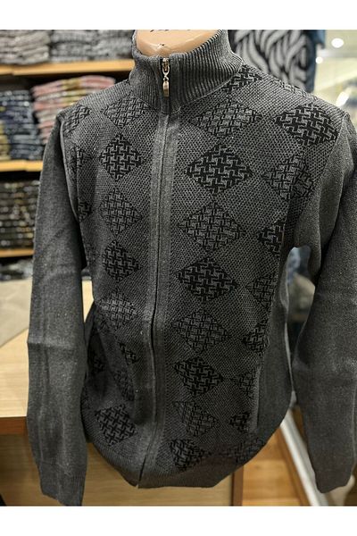 TCR Men's Knitwear Zippered Pocket Cardigan