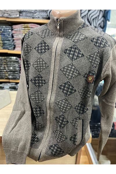 TCR Men's Knitwear Zippered Pocket Cardigan