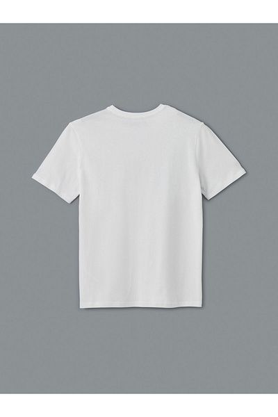 LC Waikiki LCW ECO Rundhalsausschnitt Kurzarm bedrucktes gekämmtes Herren-T-Shirt