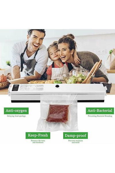 COOYA Vacuum Sealer Machine,With 15 Piece Pouch,Small and light,Kitchen Utensils,for food sealing,Blue