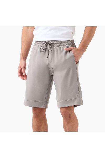 Kappa Logo Detail Shorts With Drawstring Closure And Pockets