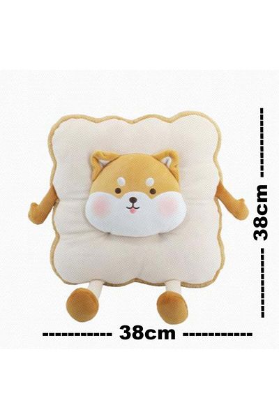 Miniso Shiba Inu Cartoon Series Bamboo Slice Design Seat Cushion 38CM*38CM