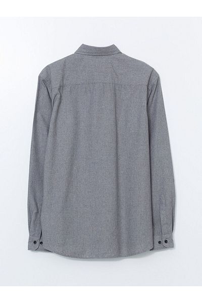 LC Waikiki Ανδρικό μακρυμάνικο πουκάμισο SOUTHBLUE Slim Fit