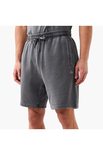 Kappa Textured Shorts With Drawstring Closure And Pockets