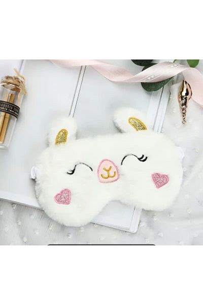SS HOME CONCEPT Rabbit Plush Sleeping Glasses, Eye Patch