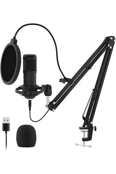 COOYA USB Streaming Podcast PC Microphone