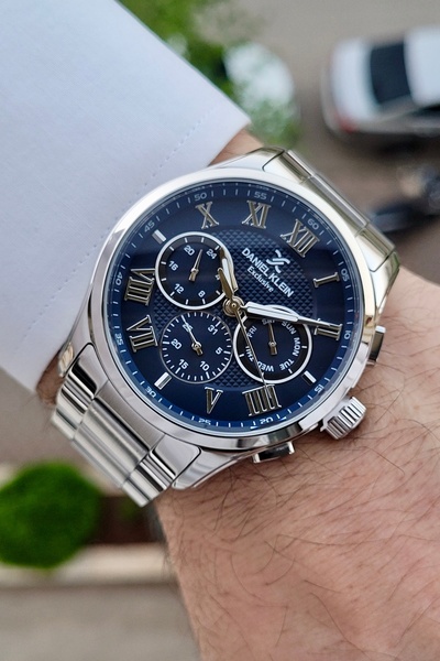 Daniel Klein Kadranı Lacivert Kordonu Metalik Renk Göstergeleri Aktif 2 Yıl G...