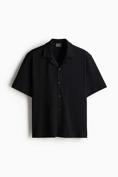 H&M Loose Fit Textured resort shirt