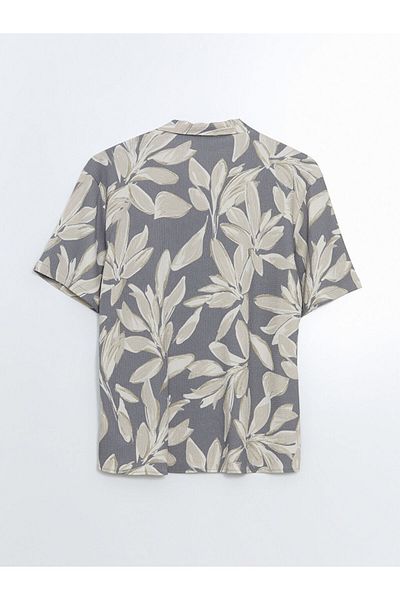 LC Waikiki Ανδρικό πουκάμισο Lcw Vision Regular Fit με κοντομάνικο σχέδιο