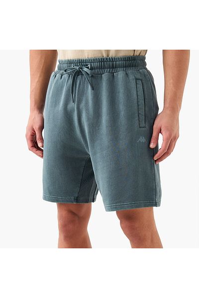 Kappa Textured Shorts With Drawstring Closure And Pockets
