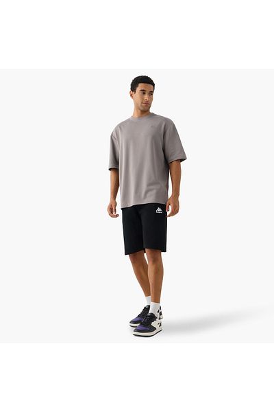 Kappa Logo Embroidered Crew Neck T-shirt with Short Sleeves