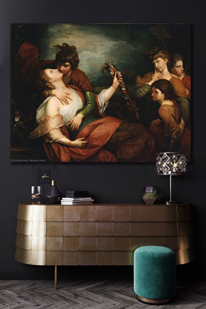 Hediyeler Kapında 50x70 Rönesans Veba Kanvas Tablo