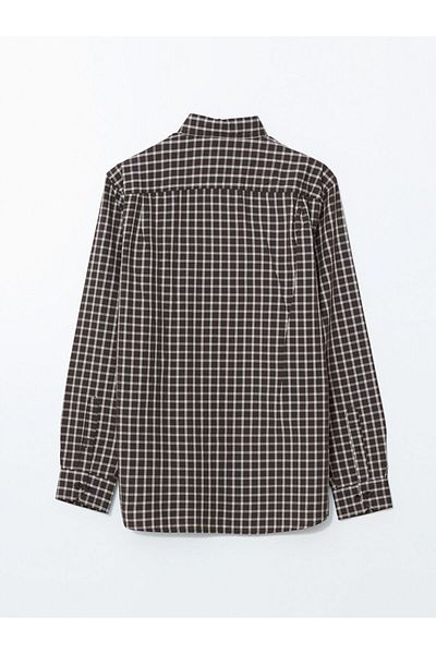 LC Waikiki Regular Fit Long Sleeve Plaid Gabardine Men's Shirt