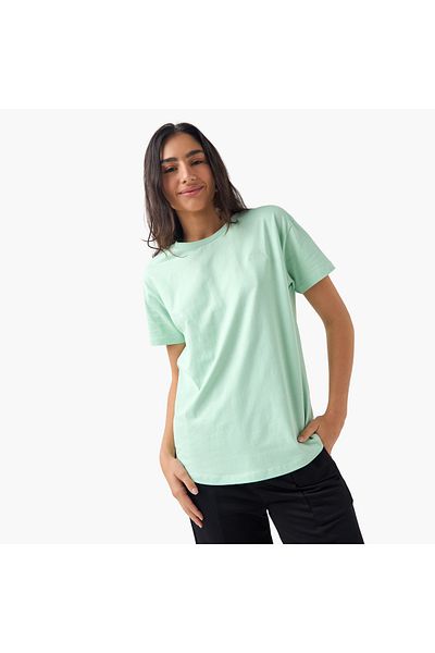 Kappa Kappa Logo Detail Crew Neck T-shirt with Short Sleeves
