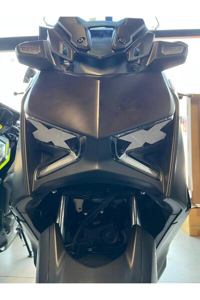 Redline Grafik Yamaha Xmax 250 X Far Siyah Beyaz Far Sticker Far Gözü Far Filesi Etiket