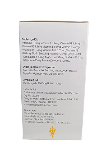 pet ürünleri Progplus Kedi ve Köpekler İçin Protein, Vitamin ve Mineral İçerikli tablet