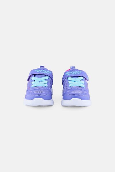 SKECHERS Toddlers Girl Fresh Glow Velcro Closure Shoes, Purple