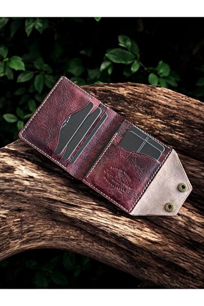 Kalkan deri Якісний шкіряний гаманець - натуральна шкіра - повністю ручної роботи - спеціальний колір