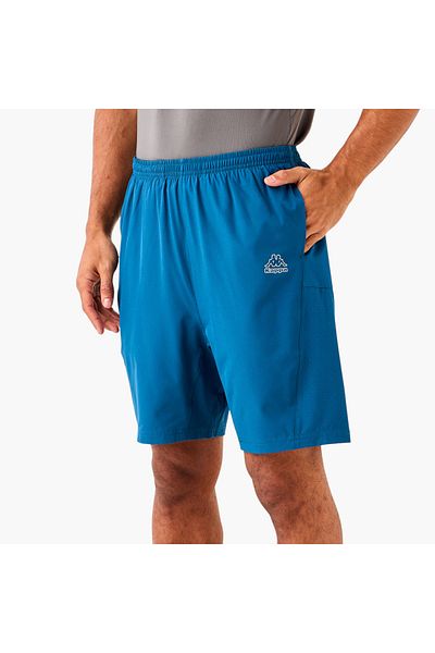 Kappa Logo Print Shorts With Elasticated Waist And Pockets