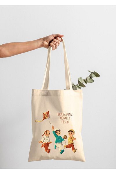 bezçantadünyası Ramadan Themed Tote Bag - Eco-Friendly and Stylish Design