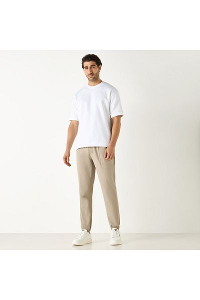 Adot Panelled Joggers With Zippered Pockets