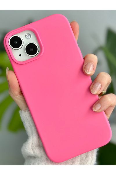 Go Aksesuar حافظة إطلاق من السيليكون السائل المخملي المقاوم للبقع متوافقة مع هاتف Iphone 13 - 14 - 15