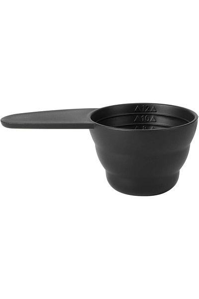 Generic 12g Plastic Coffee Measuring Spoon With Different Units for Beans, Milk Powder - Black, Multiple Us