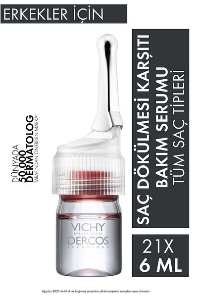 Vichy Anti-Hair Loss, Hair Strengthening and Growth Aid Serum for Men