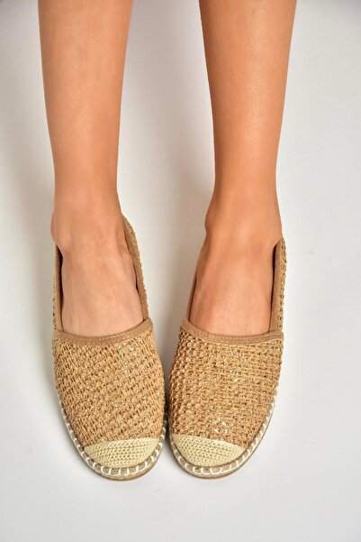 Fox Shoes D280250017 Золоті плетені жіночі туфлі на щодень