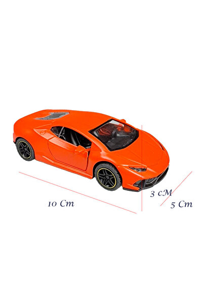 Toyaş Super Sports Car Metal Model Pull Drop Doors Opened Toy Car 10cm Orange