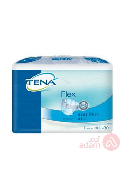 TENA FLEX PLUS ADLT DIAPERS LRG 30PCS