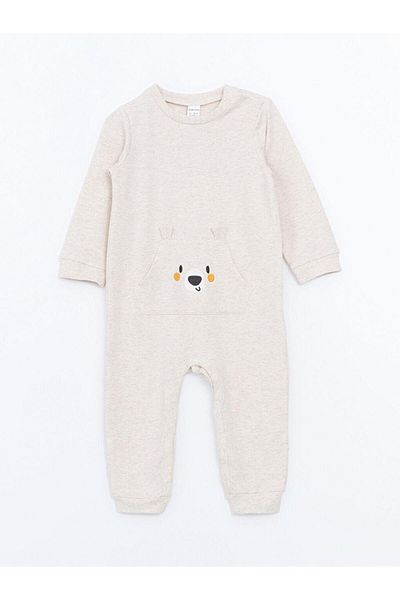 LC Waikiki Lcw Baby Crew Neck Printed Baby Boy Jumpsuit